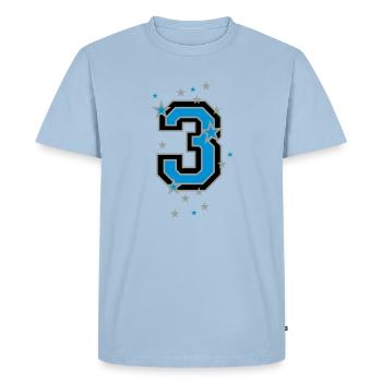 Le numéro 1 - T-shirt Premium bio Homme - bleu clair - Devant - Nico (187cm)