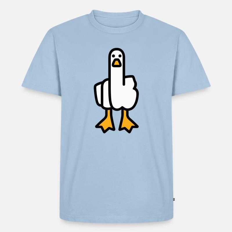 Oie de déclaration - T-shirt Premium bio Homme - bleu clair