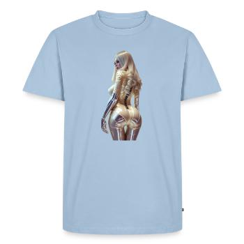 Cogito 01 (sans texte) - T-shirt Premium bio Homme - bleu clair - Devant - Nico (187cm)