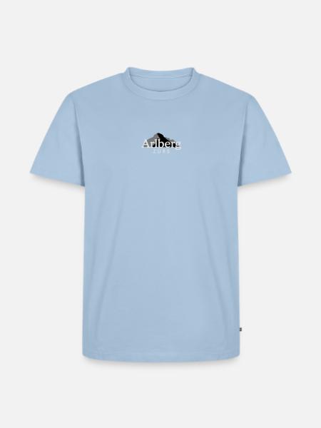 Zürs am Arlberg - Men's Premium Organic T-Shirt - light blue