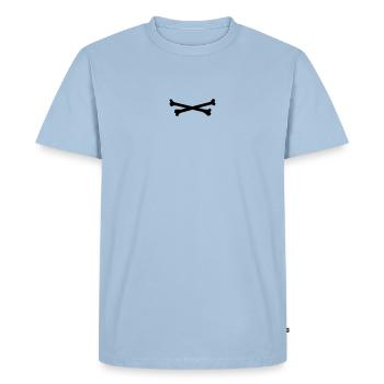 bones - T-shirt Premium bio Homme - bleu clair - Devant - Nico (187cm)