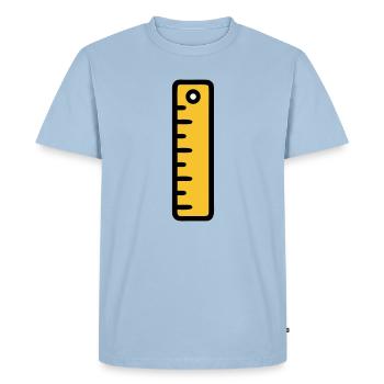 Scale Ruler Tool Office - Men's Premium Organic T-Shirt - light blue - Front - Nico (187cm)