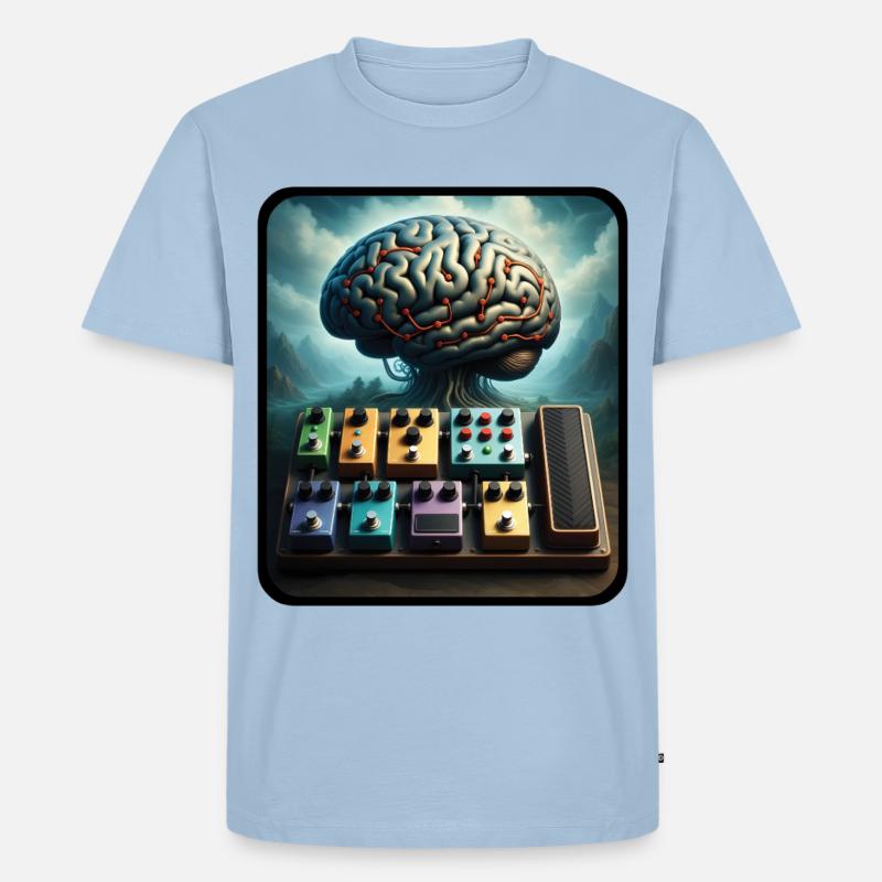 PEDALBOARD TREE – Ton & Bild - Männer Premium Bio T-Shirt - Hellblau