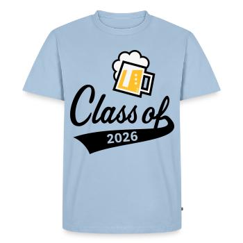 Promotion 2026 (Promotion diplômée / Bière / 3C POS) - T-shirt Premium bio Homme - bleu clair - Devant - Nico (187cm)