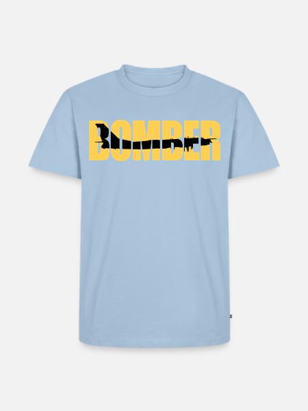 Bomber Tu-95 - Men's Premium Organic T-Shirt - light blue