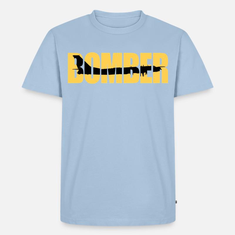 Blouson aviateur Tu-95 - T-shirt Premium bio Homme - bleu clair