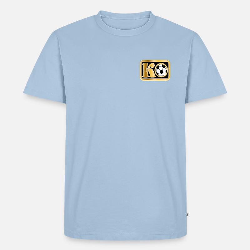 KNOCKOUT - Männer Premium Bio T-Shirt - Hellblau
