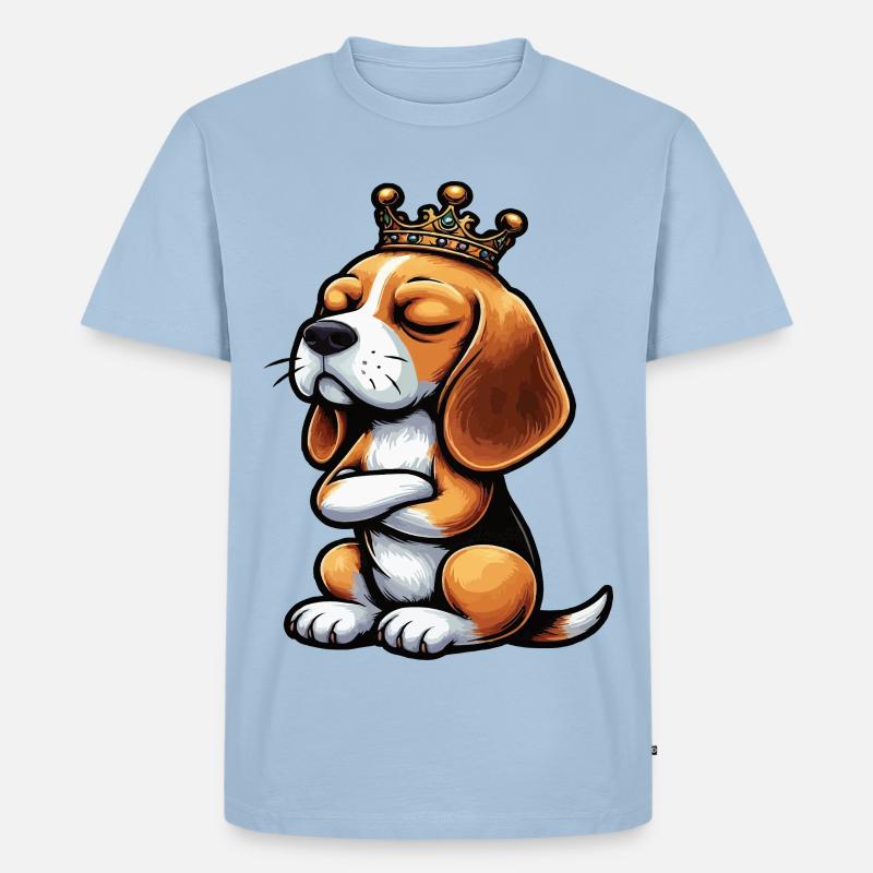 Beagle Beaglebesitzer Beaglehalter beaglehund - Männer Premium Bio T-Shirt - Hellblau