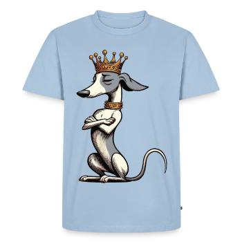 Whippet Greyhound Whippets Propriétaire de lévrier - T-shirt Premium bio Homme - bleu clair - Devant - Nico (187cm)