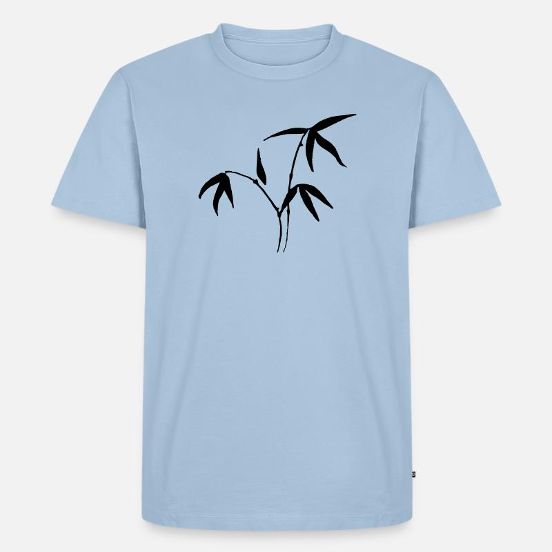 Bambus - Männer Premium Bio T-Shirt - Hellblau