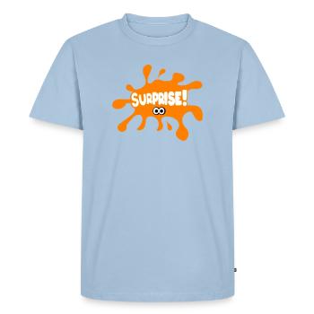 Surprise ! - T-shirt Premium bio Homme - bleu clair - Devant - Nico (187cm)