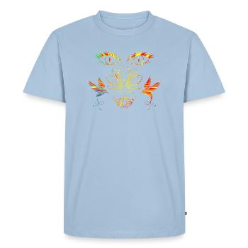 Visage zen - T-shirt Premium bio Homme - bleu clair - Devant - Nico (187cm)