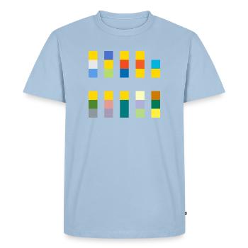 Pixel Springfield - T-shirt Premium bio Homme - bleu clair - Devant - Nico (187cm)