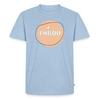 Philou - T-shirt Premium bio Homme - bleu clair - Devant - Nico (187cm)