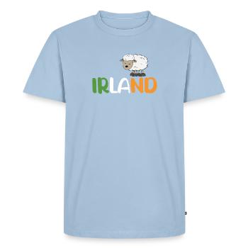 Moutons d’Irlande - T-shirt Premium bio Homme - bleu clair - Devant - Nico (187cm)