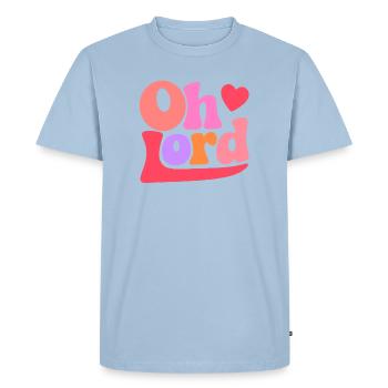 Seigneur - T-shirt Premium bio Homme - bleu clair - Devant - Nico (187cm)
