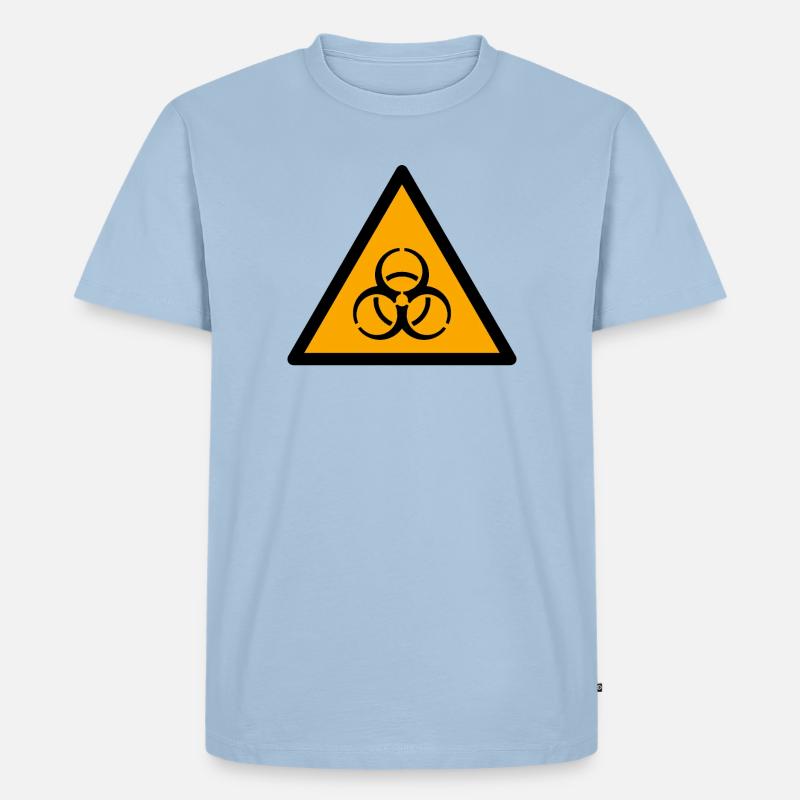 Biohazard - Männer Premium Bio T-Shirt - Hellblau