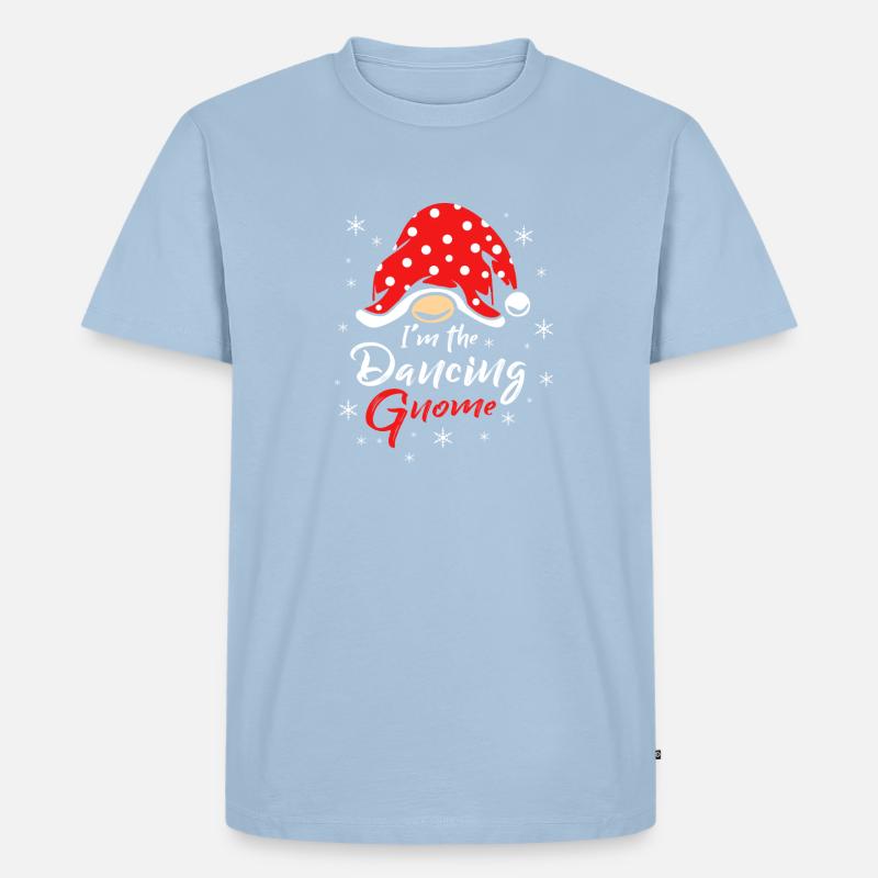 Gnom Tanzen - Männer Premium Bio T-Shirt - Hellblau
