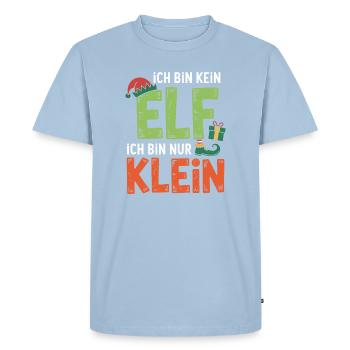 Je ne suis pas un elfe, je suis juste petit - T-shirt Premium bio Homme - bleu clair - Devant - Nico (187cm)
