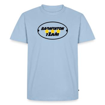 Equipe de Badminton  - T-shirt Premium bio Homme - bleu clair - Devant - Nico (187cm)