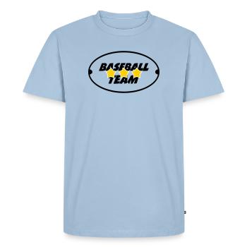 Baseball Team - Sport - Men's Premium Organic T-Shirt - light blue - Front - Nico (187cm)