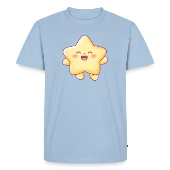 Kawaii Starlet Smile Star Kids - Men's Premium Organic T-Shirt - light blue - Front - Nico (187cm)