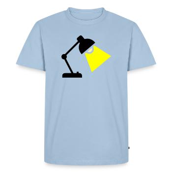 Desk Lamp Light Idea - Men's Premium Organic T-Shirt - light blue - Front - Nico (187cm)