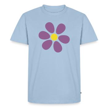 fleur de violette, fleur de violette, fleur de violette - T-shirt Premium bio Homme - bleu clair - Devant - Nico (187cm)