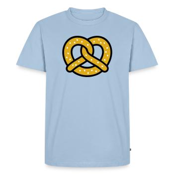 Festival folk du jardin de bière Pretzel Bavaria Pretzel Baker - T-shirt Premium bio Homme - bleu clair - Devant - Nico (187cm)