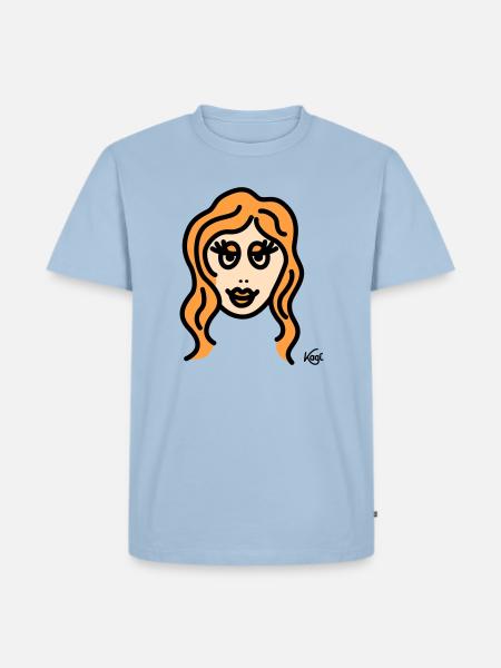 Virgo tall - Men's Premium Organic T-Shirt - light blue