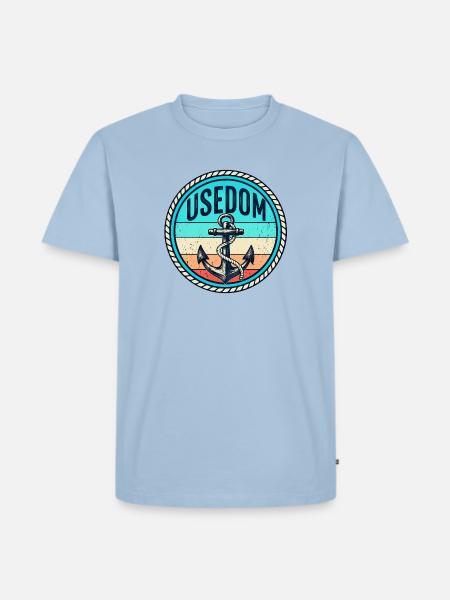 Usedom - Ostsee - Insel - Deutschland - Germany - Männer Premium Bio T-Shirt - Hellblau