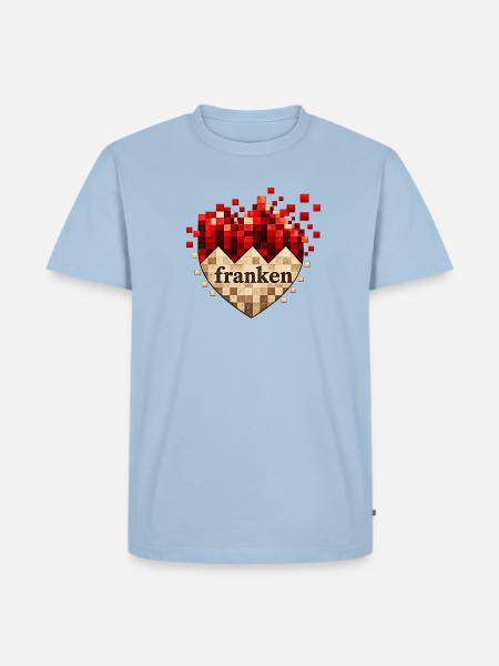 Franken - Männer Premium Bio T-Shirt - Hellblau