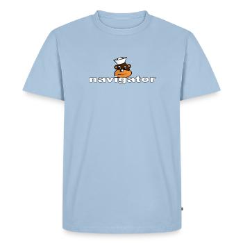 navigateur - T-shirt Premium bio Homme - bleu clair - Devant - Nico (187cm)