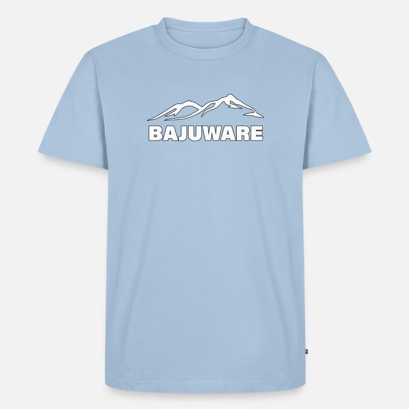 BAJUWARE - Männer Premium Bio T-Shirt - Hellblau