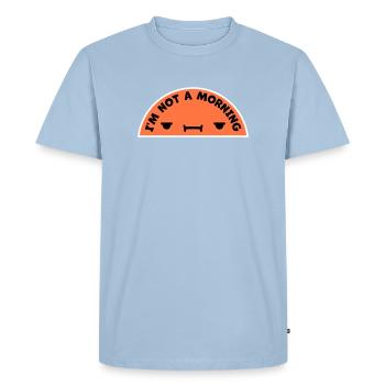 I'm Not A Morning Person Lustig Müde Morgenmuffel - Men's Premium Organic T-Shirt - light blue - Front - Nico (187cm)