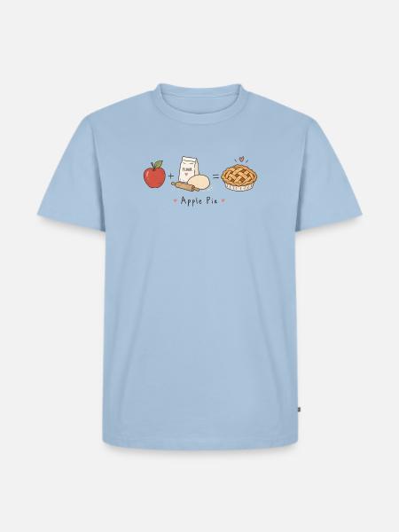 applepie - Männer Premium Bio T-Shirt - Hellblau