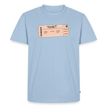 the ticket Clothing for the whole family - Men's Premium Organic T-Shirt - light blue - Front - Nico (187cm)