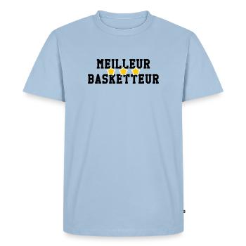 Best Basketball Player - Men's Premium Organic T-Shirt - light blue - Front - Nico (187cm)