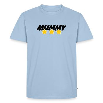 Maman de l'année - Fête des Mères - T-shirt Premium bio Homme - bleu clair - Devant - Nico (187cm)