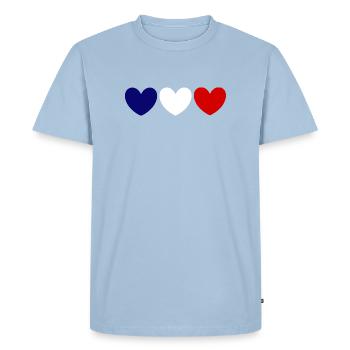 France Fan Shirt for France Fans France - Men's Premium Organic T-Shirt - light blue - Front - Nico (187cm)