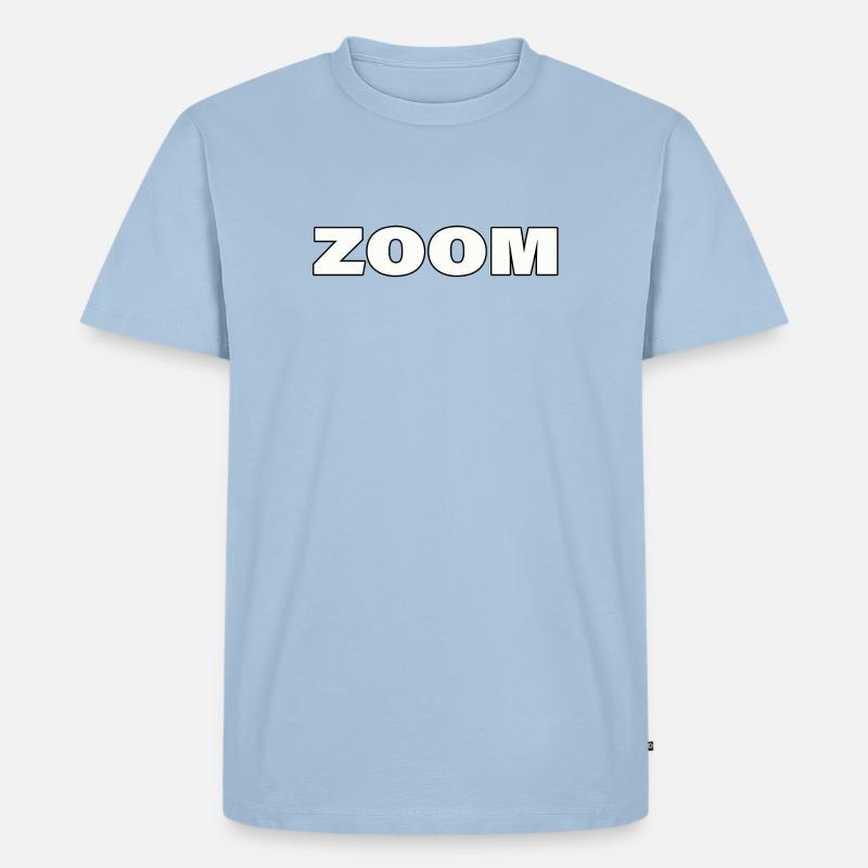 ZOOM - Männer Premium Bio T-Shirt - Hellblau