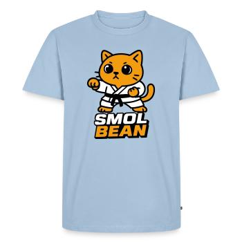 Combattants de chats dans le dojo - T-shirt Premium bio Homme - bleu clair - Devant - Nico (187cm)