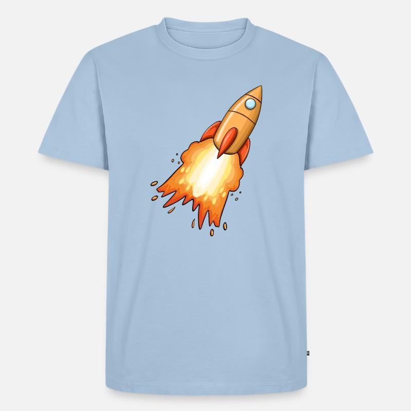 Fusée - T-shirt Premium bio Homme - bleu clair