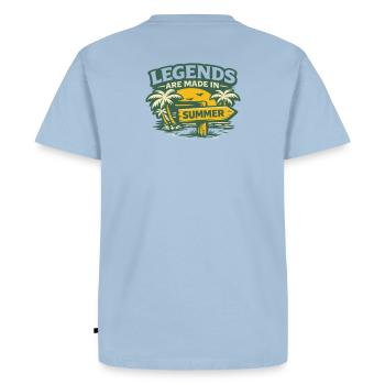 Legends in summer - Men's Premium Organic T-Shirt - light blue - Back - Nico (187cm)