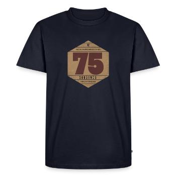 Vignette automobile 1975 - T-shirt Premium bio Homme - bleu marine - Devant - Nico (187cm)