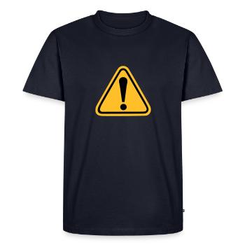 Point d'exclamation - T-shirt Premium bio Homme - bleu marine - Devant - Nico (187cm)