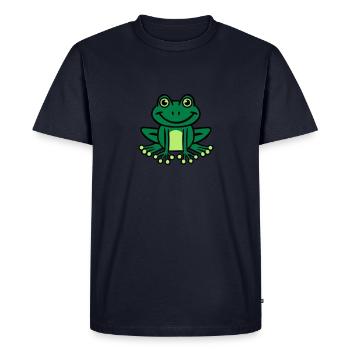 Frog - Men's Premium Organic T-Shirt - navy - Front - Nico (187cm)