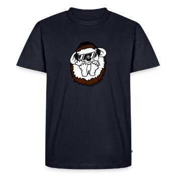 mushroom fly agaric forest sitting buddies child b - Men's Premium Organic T-Shirt - navy - Front - Nico (187cm)