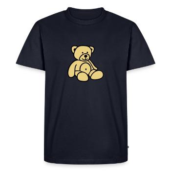 Teddy - Men's Premium Organic T-Shirt - navy - Front - Nico (187cm)