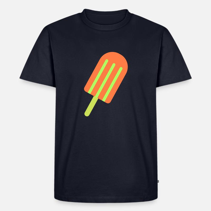 eis eiscreme 1 - Männer Premium Bio T-Shirt - Navy